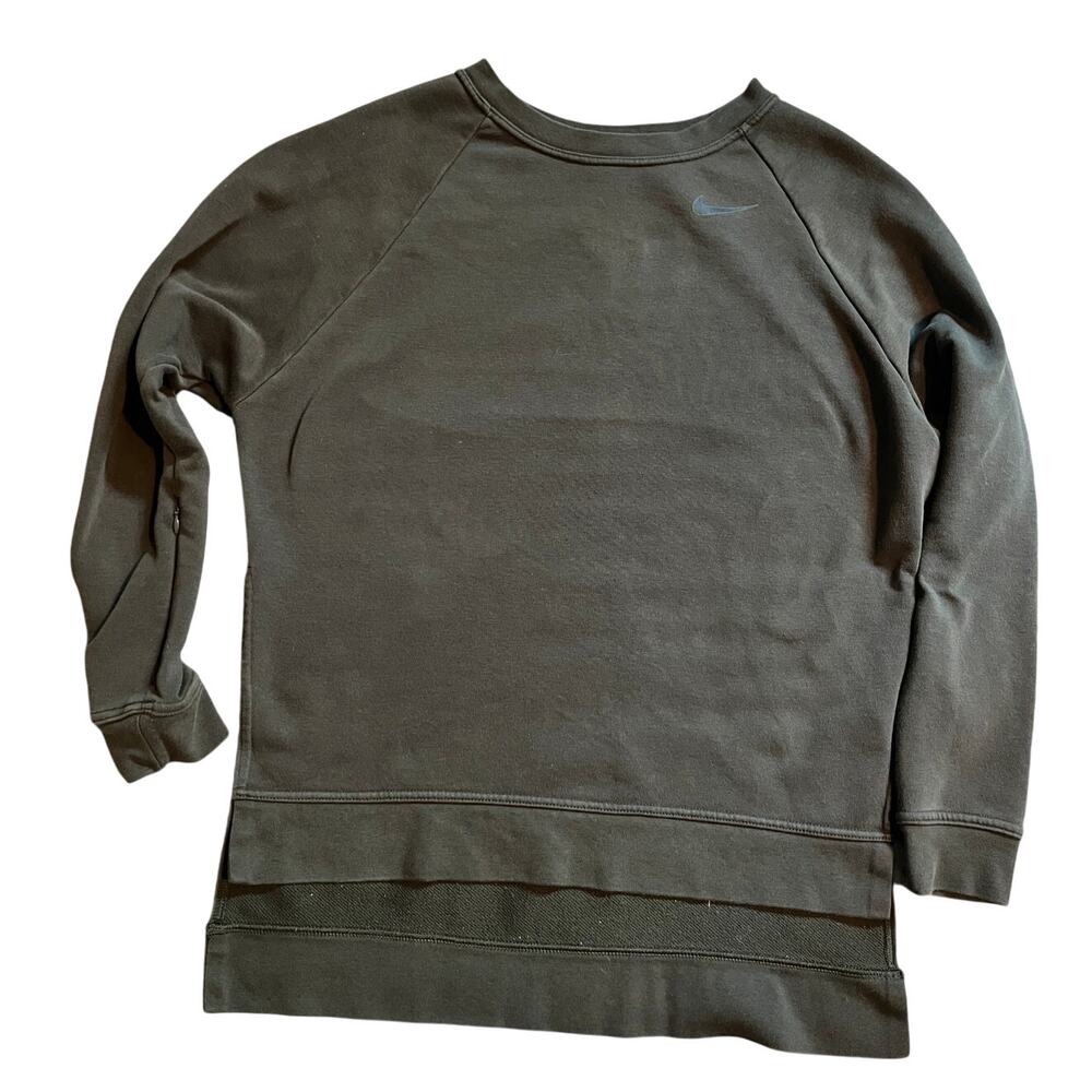 Nike pullover over sweatshirt army green size xs